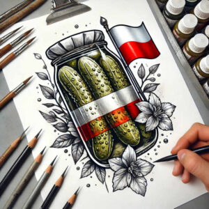 polish-heritage-tattoo-surrealism-imperfect-symmetry-for-hip – tattoo design ideas free ai generated – Gallery: poland-inkby-ai