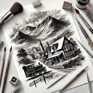 poland tattoo design ideas Surrealism shimmering forms 3D-rendered for knee