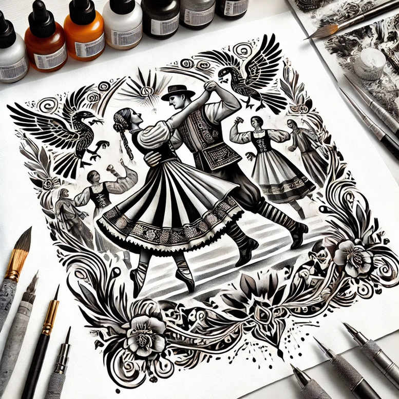 poland tattoo design ideas layered color atmospheric symbol of determination