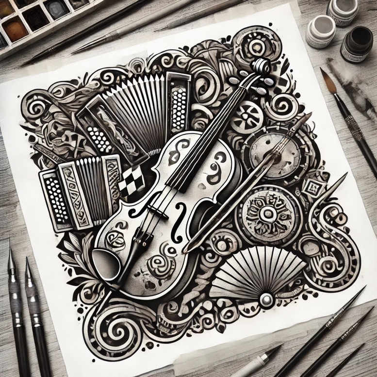 poland tattoo design ideas Realism natural contrast CGI-rendered embodying perseverance
