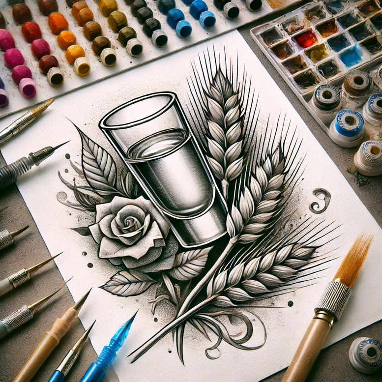 poland tattoo design ideas Surrealism imperfect symmetry elaborate for side