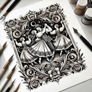 poland tattoo design ideas Surrealism ethereal fisheye for lower thigh