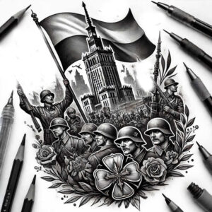 poland tattoo design ideas refined lines geometric meaning perseverance