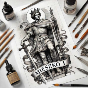 poland tattoo design ideas sharp contrast high-key represents resilience