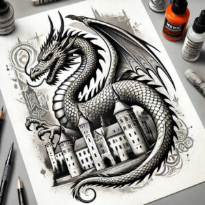 poland tattoo design ideas realistic texture high-key represents strength