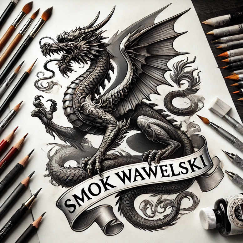 poland tattoo design ideas Realism realistic color hyper-detailed stands for endurance