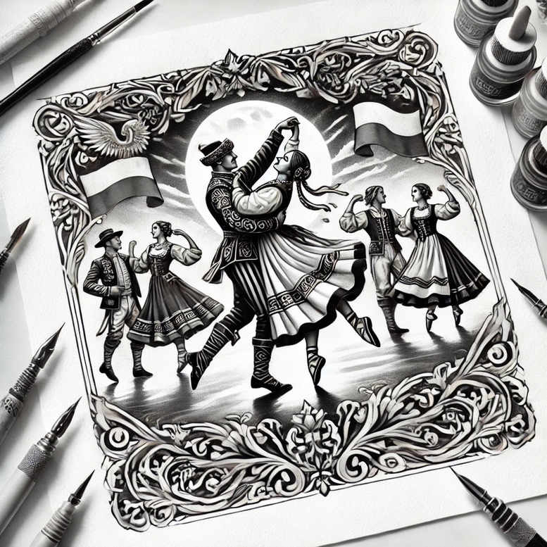 poland tattoo design ideas fine-line intricate stands for perseverance