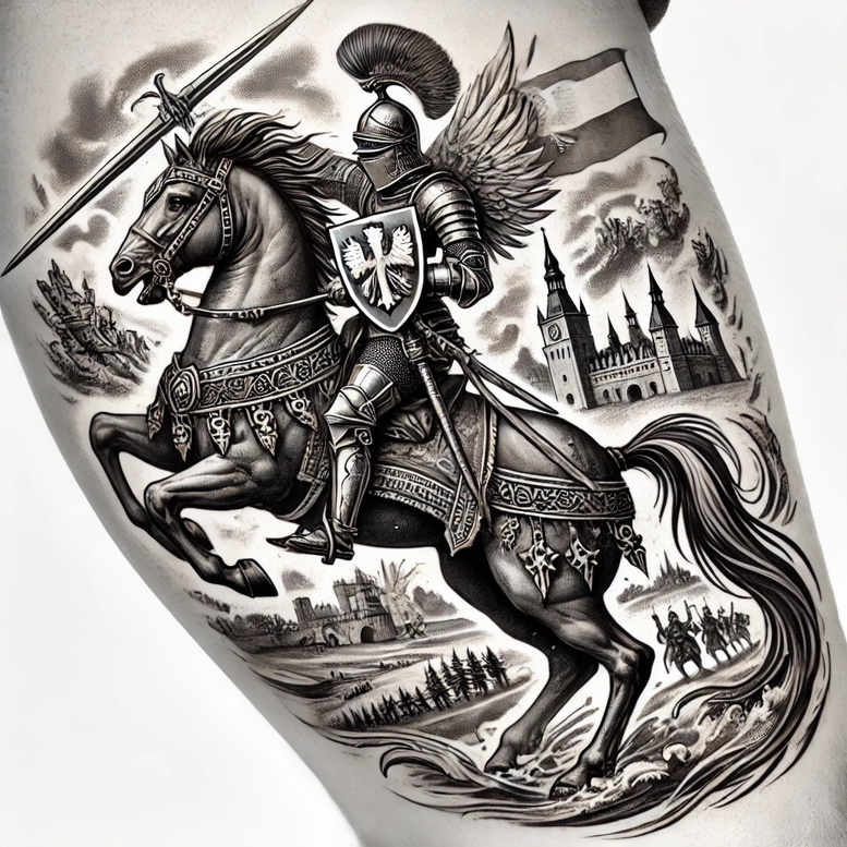 poland tattoo design ideas Surrealism fragmentation low-key meaning endurance