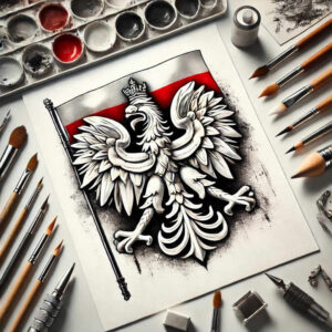 poland tattoo design ideas artistic contrast luminous for forearm