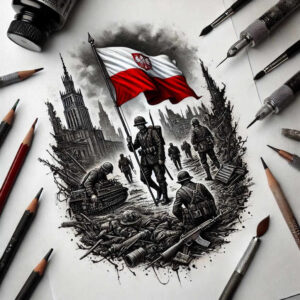 poland tattoo design ideas Surrealism mysterious macro for shin