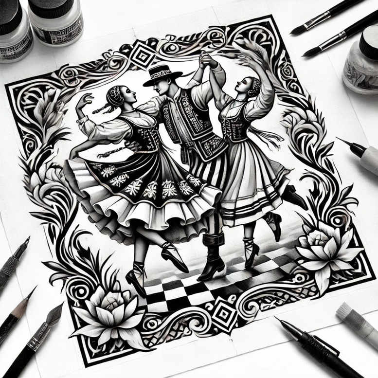poland tattoo design ideas Realism studio quality razor-sharp for lower leg