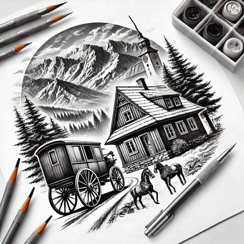 poland tattoo design ideas Realism emotional realism wide-angle shows endurance