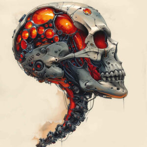 courage-symbol-skull-tattoo – tattoo design ideas free ai generated – undead – for-spine – Gallery: skulls-inkby-ai