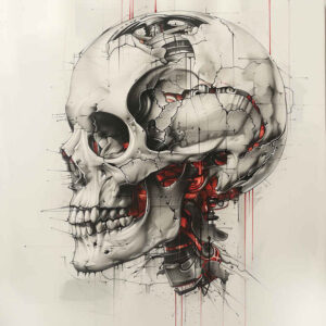 expression-skull-tattoo – tattoo design ideas free ai generated – tar – for-shoulder – Gallery: skulls-inkby-ai