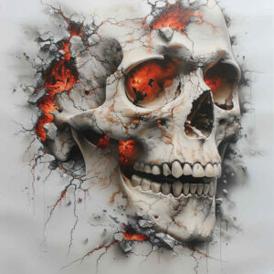 realistic-skull-tattoo – tattoo design ideas free ai generated – empty – for-ribs – Gallery: skulls-inkby-ai