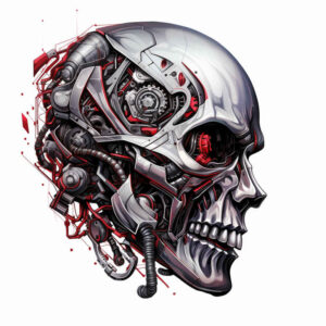 skull-tattoo – tattoo design ideas free ai generated – abandoned – for-upper-arm – Gallery: skulls-inkby-ai