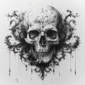 skulls tattoo design ideas Surrealism surreal lighting bone courage and power