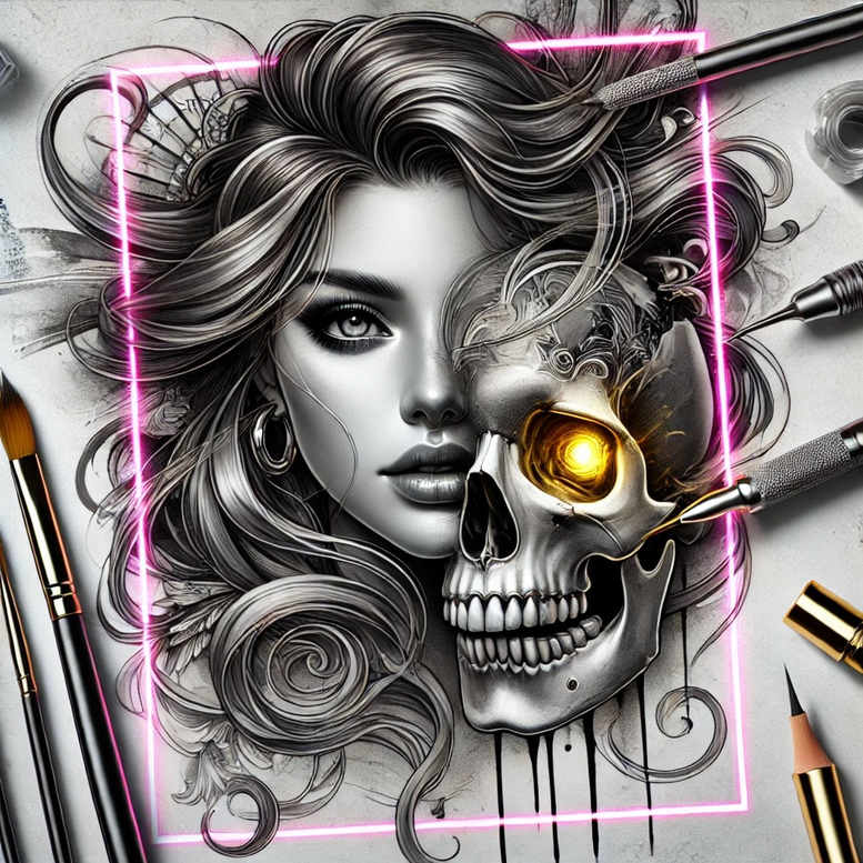 skulls tattoo design ideas close-up bone detailing for collarbone