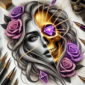 skulls tattoo design ideas gentle shadow death charm symbol of perseverance