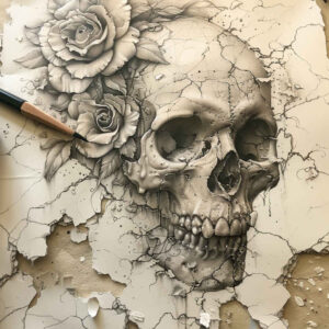 skulls tattoo design ideas Surrealism whimsical death for hand