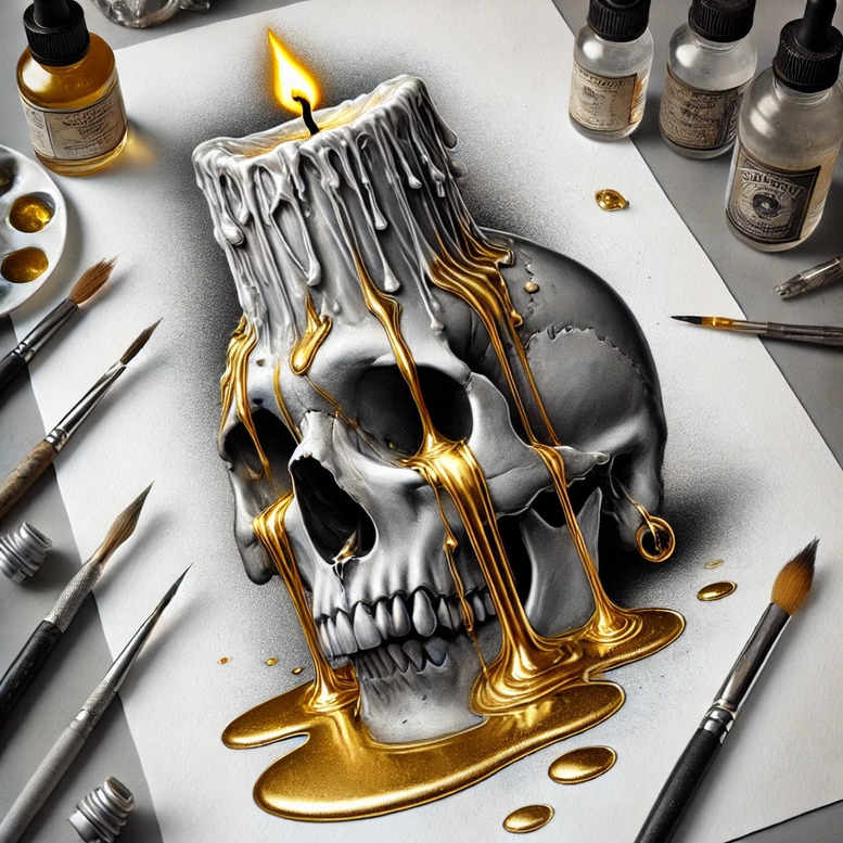 skulls tattoo design ideas layered fill decay stands for perseverance