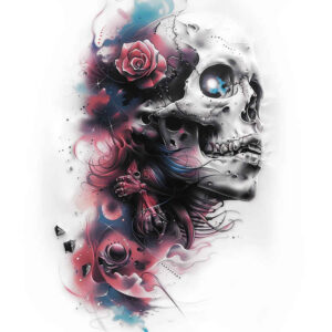 skulls tattoo design ideas Surrealism phantasm tattoo classic for back