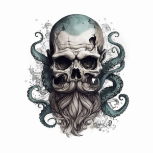 skulls tattoo design ideas CGI-rendered timeless skull embodying endurance