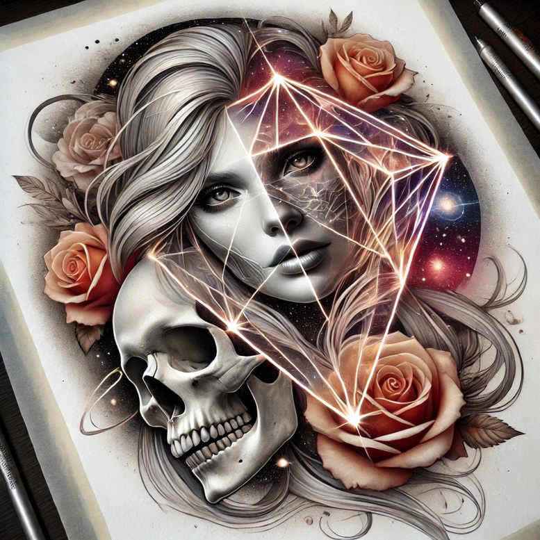 skulls tattoo design ideas glowing timeless skull for side