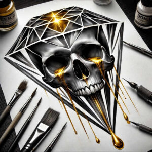 transformation-motif-skull-tattoo – tattoo design ideas free ai generated – abandoned – for-hand – Gallery: skulls-inkby-ai