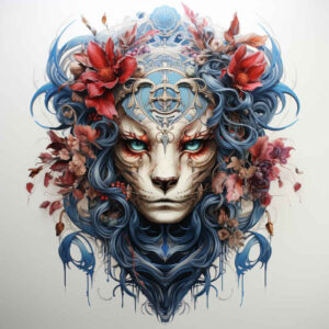 surrealistic-figure-tattoo – tattoo design ideas free ai generated – ominous – for-chest – Gallery: surrealistic-characters-inkby-ai