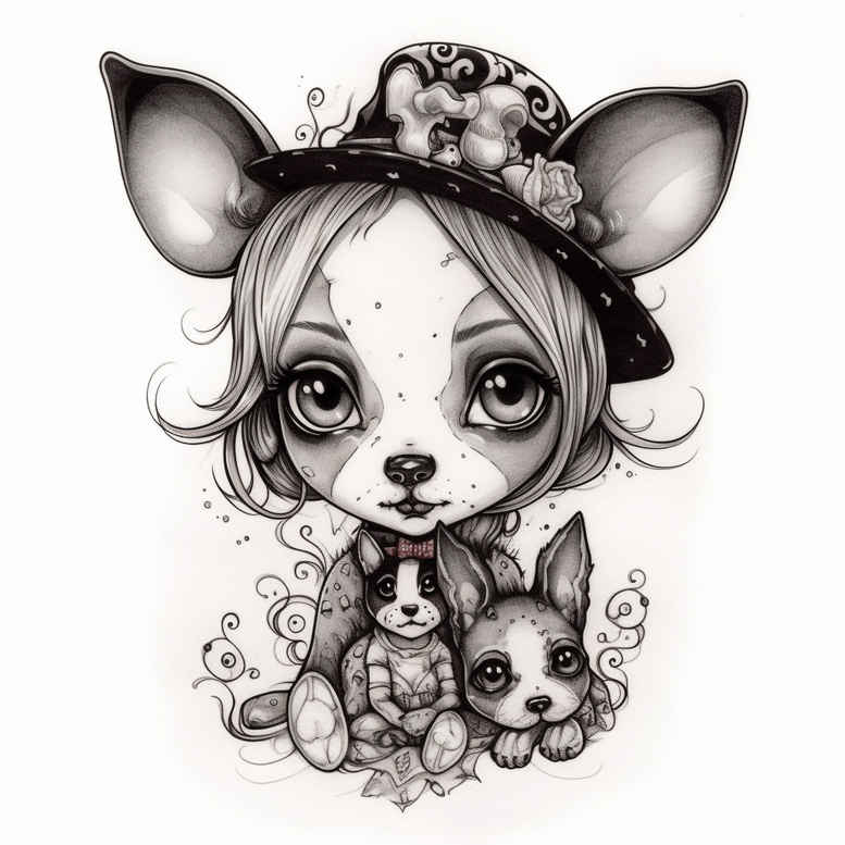 surrealistic-characters tattoo design ideas realistic texture altered figure for stomach