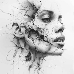 surrealistic-characters tattoo design ideas enhanced color melted form for ribs
