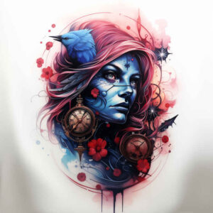 surrealistic-characters tattoo design ideas Surrealism subconscious themes subconscious hero for hand