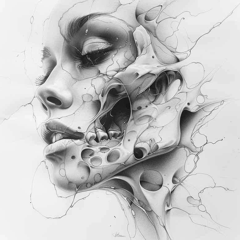 surrealistic-characters tattoo design ideas Realism micro detail vivid soul symbolising perseverance