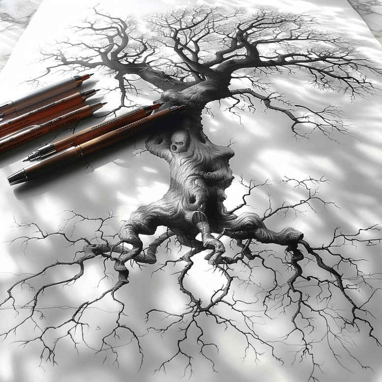 tree-life-symbol-realism-true-skin-for-upper-chest – tattoo design ideas free ai generated – Gallery: trees-inkby-ai