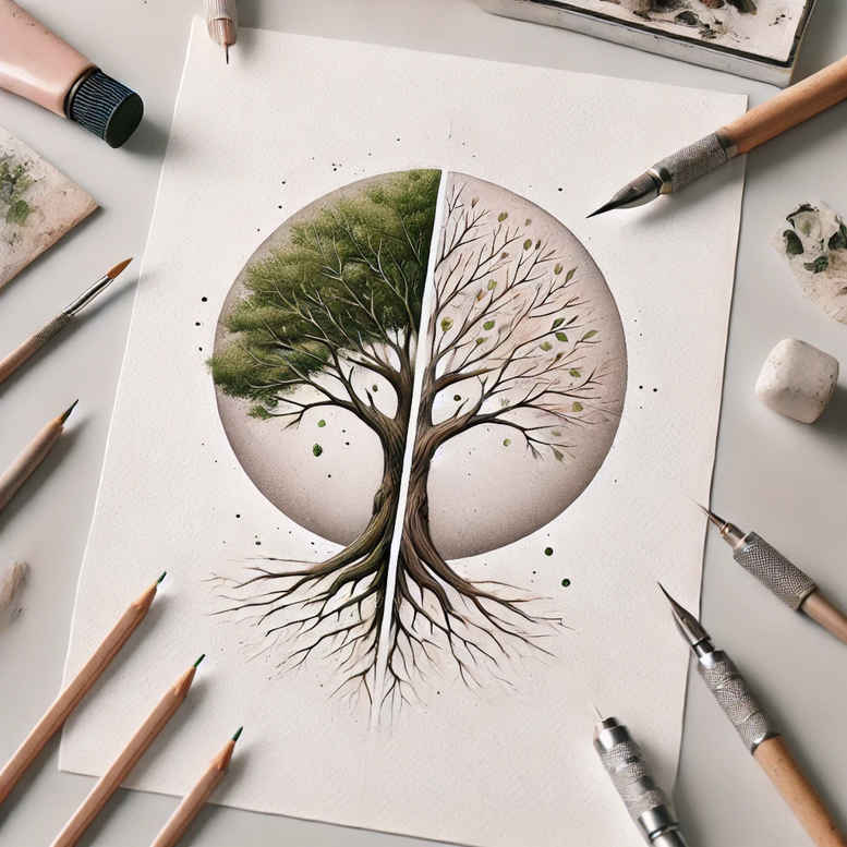 tree-ornamentation-realism-natural-finish-for-temple – tattoo design ideas free ai generated – Gallery: trees-inkby-ai