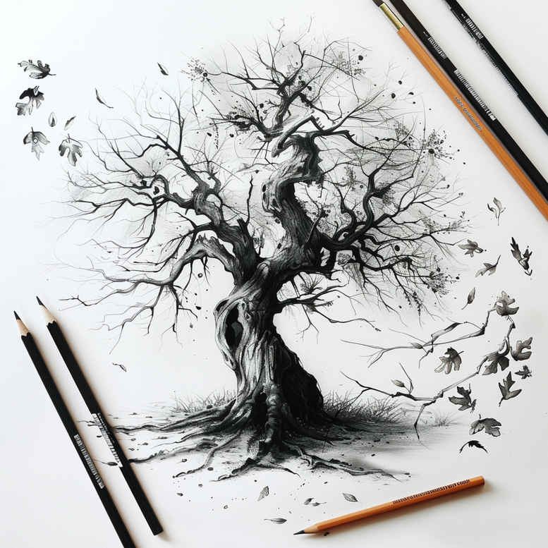 tree-artistic-detail-realism-tonal-depth-for-lower-back – tattoo design ideas free ai generated – Gallery: trees-inkby-ai