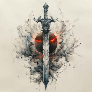 warriors tattoo design ideas Surrealism shifting shapes shield ink for hand