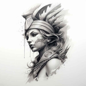 warriors tattoo design ideas line-art warrior mark stands for courage