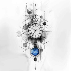 watches-hourglass tattoo design ideas Realism micro detail fleeting moments for side
