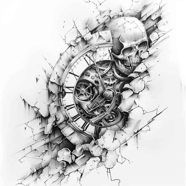 watches-hourglass tattoo design ideas cinematic life span represents courage