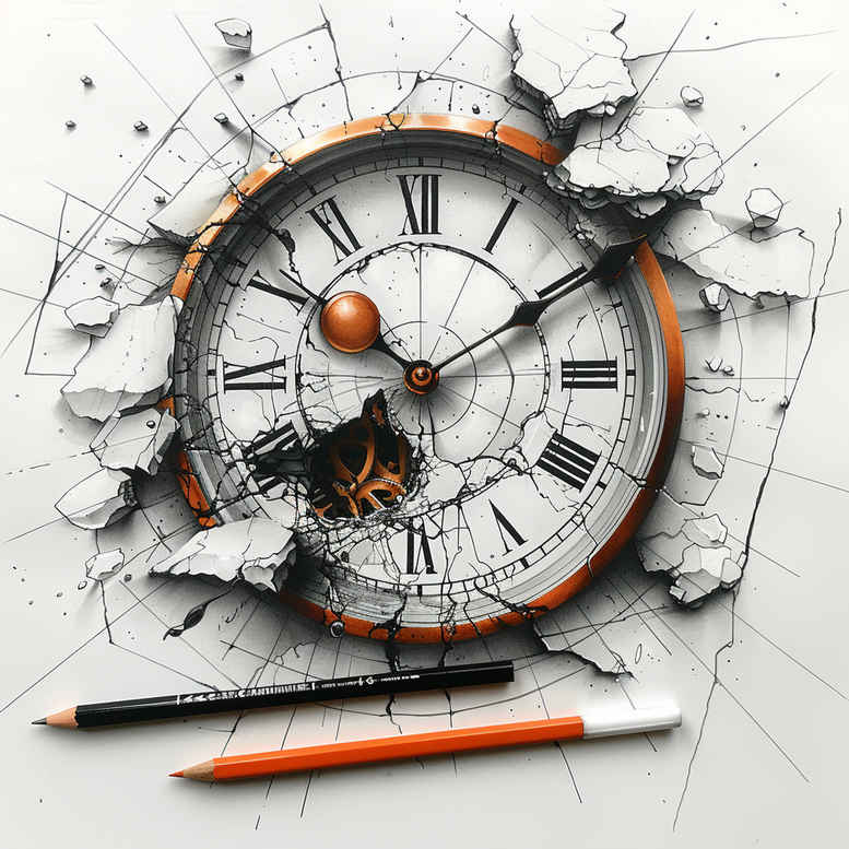 watches-hourglass tattoo design ideas Surrealism melting forms limited time for wrist