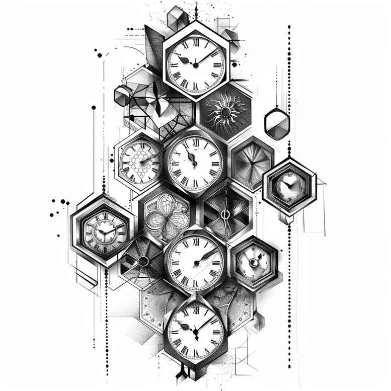 clock-realism-ink-precision-for-biceps – tattoo design ideas free ai generated – Gallery: watches-hourglass-inkby-ai