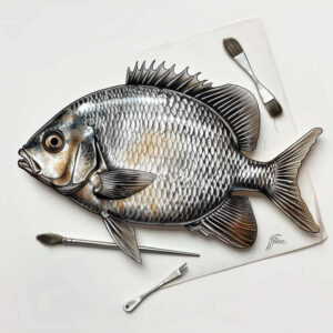 fish-surrealism-abstract-forms-for-fingers – tattoo design ideas free ai generated – Gallery: water-animals-inkby-ai