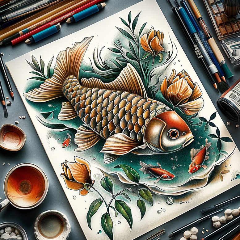 aquatic-animals-with-motion-realism-portrait-realism-for-hip – tattoo design ideas free ai generated – Gallery: water-animals-inkby-ai