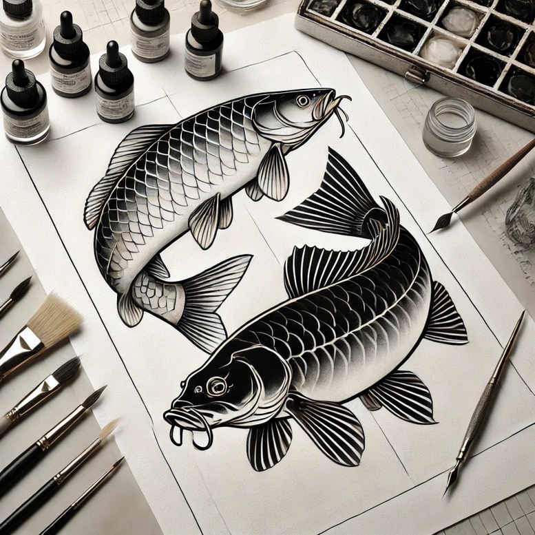 sea-creatures-surrealism-unreal-for-upper-back – tattoo design ideas free ai generated – Gallery: water-animals-inkby-ai