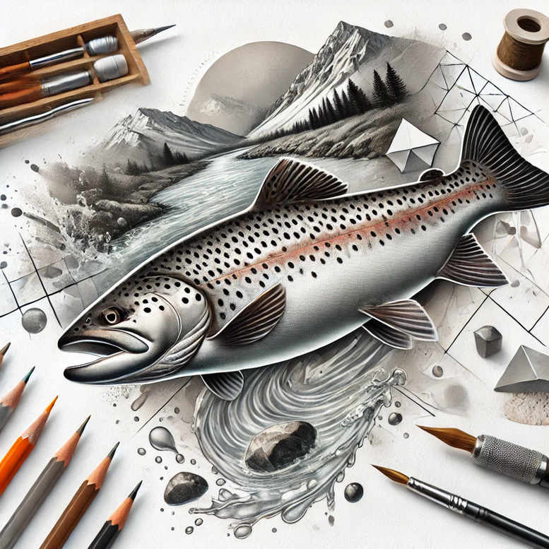 geometric-aquatic-animals-neotraditional-fine-detail-for-back – tattoo design ideas free ai generated – Gallery: water-animals-inkby-ai