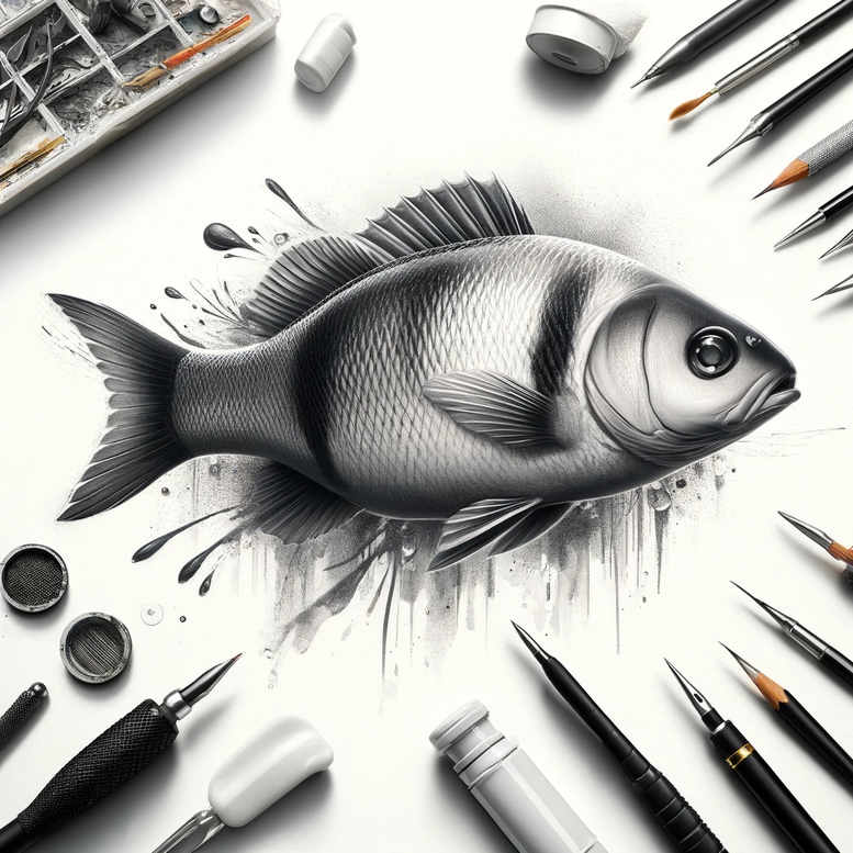 sea-motifs-realism-real-shadows-for-nape – tattoo design ideas free ai generated – Gallery: water-animals-inkby-ai