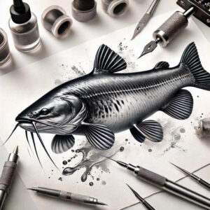 animals-with-energy-realism-moist-effect-for-behind-ear – tattoo design ideas free ai generated – Gallery: water-animals-inkby-ai
