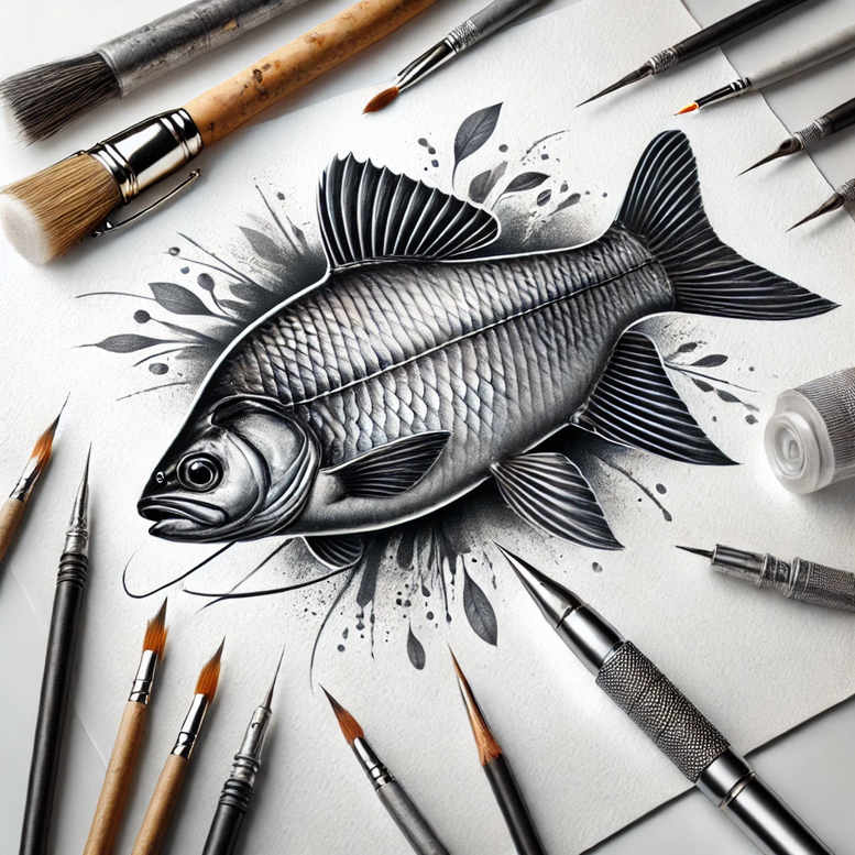 dolphins-realism-realistic-for-abdomen – tattoo design ideas free ai generated – Gallery: water-animals-inkby-ai